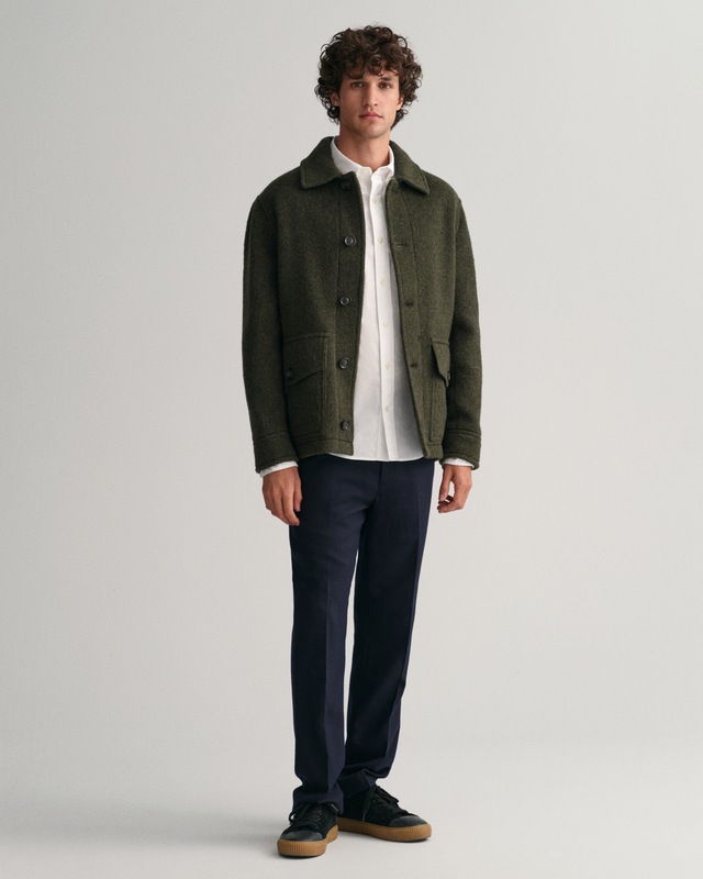 Gant Langarmhemd »SLIM CLASSIC POPLIN SHIRT« mit klassischer Logostickerei auf der Brust