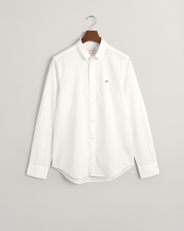 Gant Langarmhemd »SLIM CLASSIC POPLIN SHIRT« mit klassischer Logostickerei auf der Brust