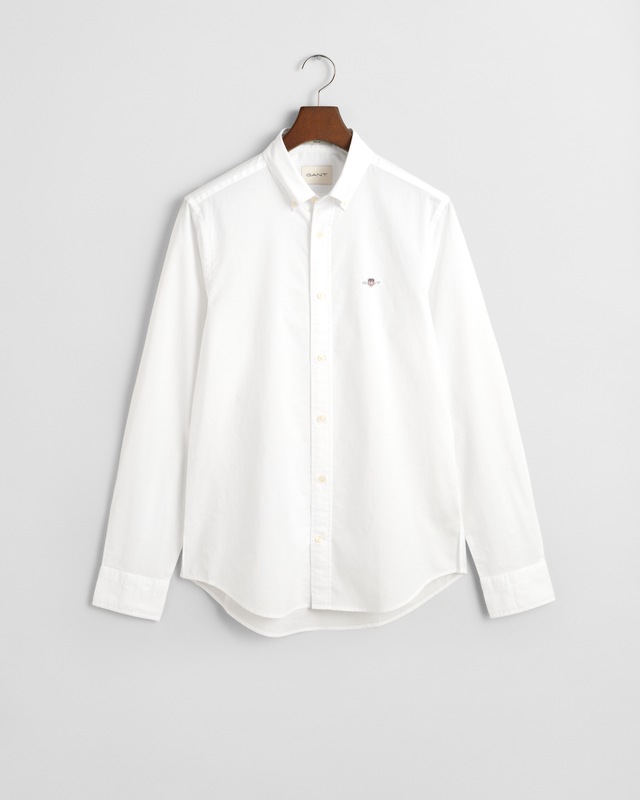 Gant Langarmhemd »SLIM CLASSIC POPLIN SHIRT« mit klassischer Logostickerei auf der Brust