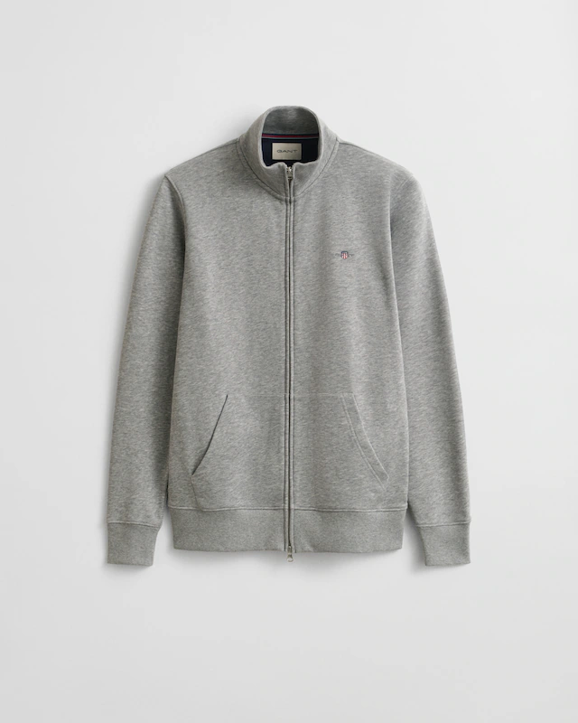 Gant Sweatjacke »REG SHIELD FULL ZIP SWEAT« mit Logostickerei auf der Brust