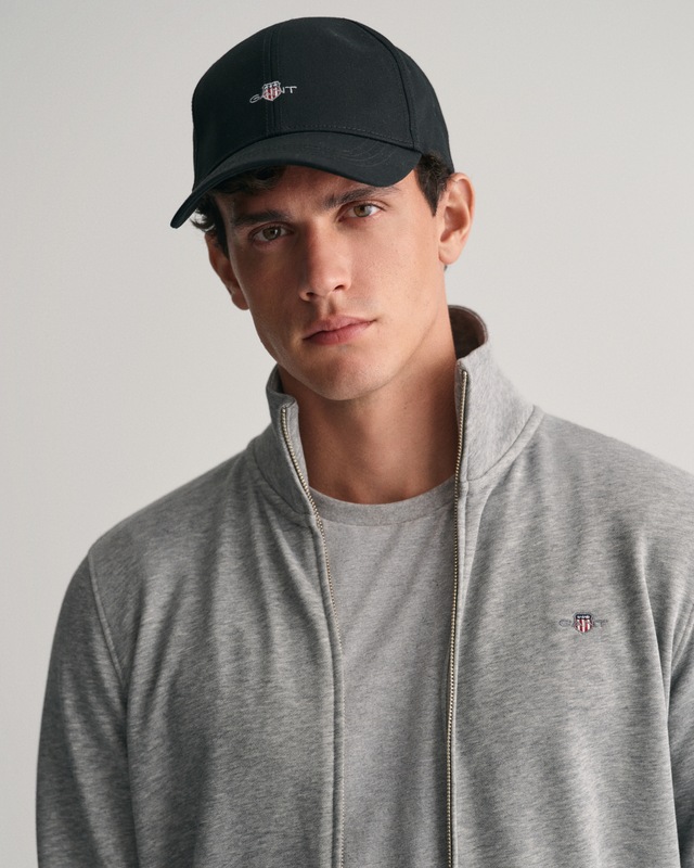 Gant Sweatjacke »REG SHIELD FULL ZIP SWEAT« mit Logostickerei auf der Brust