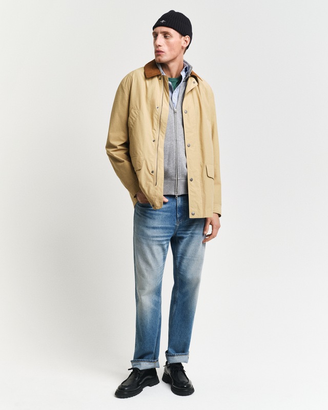 Gant Sweatjacke »REG SHIELD FULL ZIP SWEAT« mit Logostickerei auf der Brust