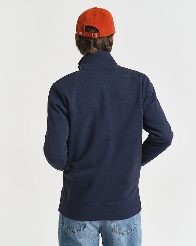 Gant Sweatjacke »REG SHIELD FULL ZIP SWEAT« mit Logostickerei auf der Brust