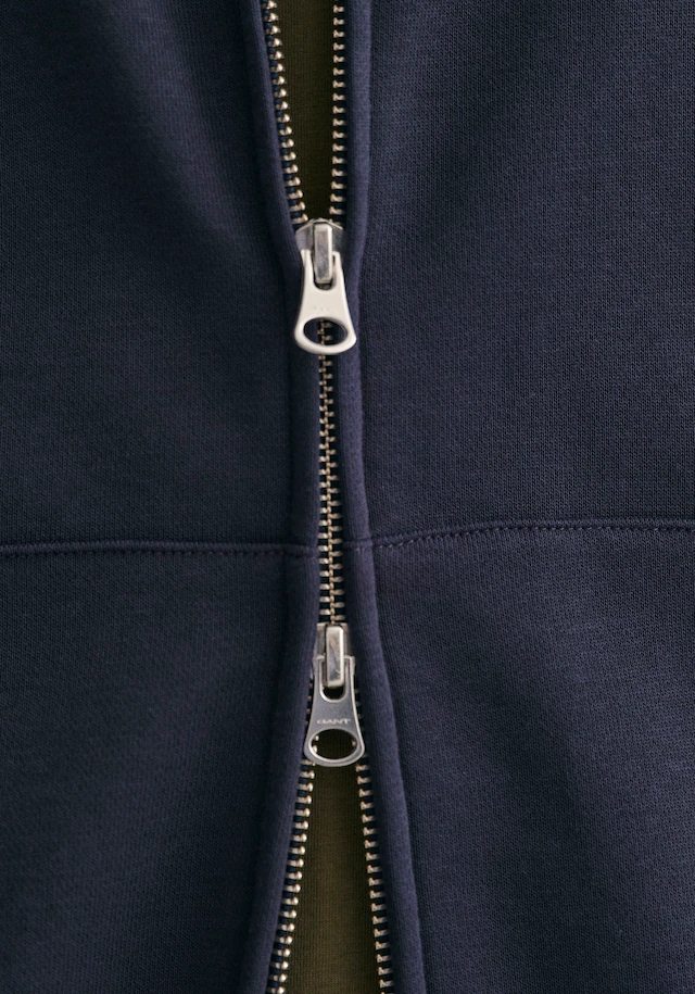 Gant Sweatjacke »REG SHIELD FULL ZIP SWEAT« mit Logostickerei auf der Brust