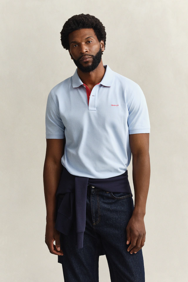 Gant Poloshirt »REG CONTRAST PIQUE SS POLO« mit kontrastfarbenen Einsätzen