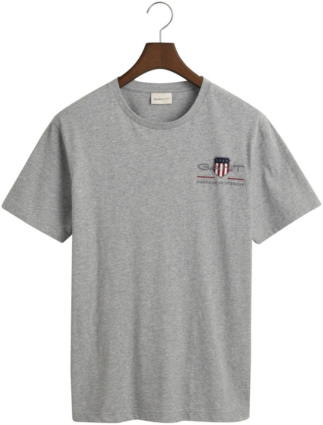 Gant T-Shirt »REG ARCHIVE SHIELD EMB SS T-SHIRT« von dem Archiv aus den 1980er-Jahren inspiriert