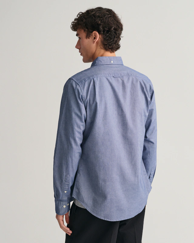 Gant Langarmhemd »Slim Fit Oxford Hemd strukturiert langlebig dicker« Oxford Hemd Slim Fit