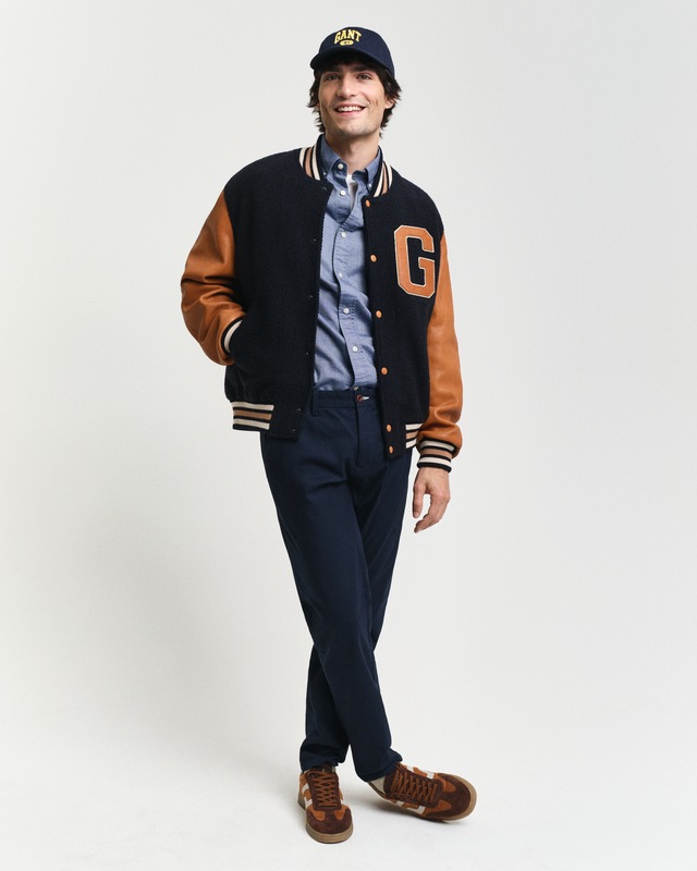 Gant Langarmhemd »Slim Fit Oxford Hemd strukturiert langlebig dicker« Oxford Hemd Slim Fit