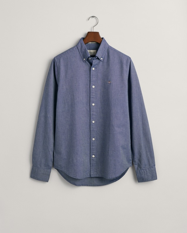 Gant Langarmhemd »Slim Fit Oxford Hemd strukturiert langlebig dicker« Oxford Hemd Slim Fit