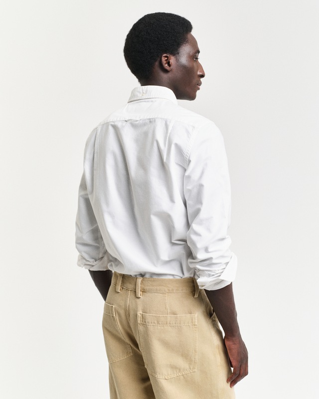 Gant Langarmhemd »Slim Fit Oxford Hemd strukturiert langlebig dicker« Oxford Hemd Slim Fit