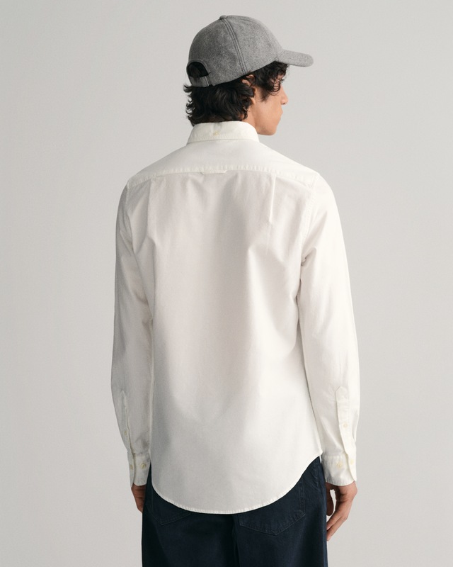 Gant Langarmhemd »Slim Fit Oxford Hemd strukturiert langlebig dicker« Oxford Hemd Slim Fit