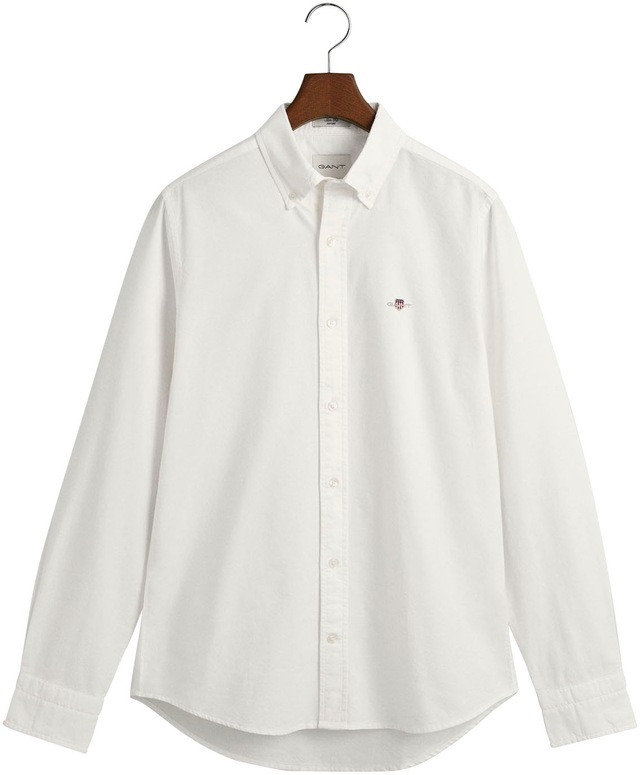 Gant Langarmhemd »Slim Fit Oxford Hemd strukturiert langlebig dicker« Oxford Hemd Slim Fit