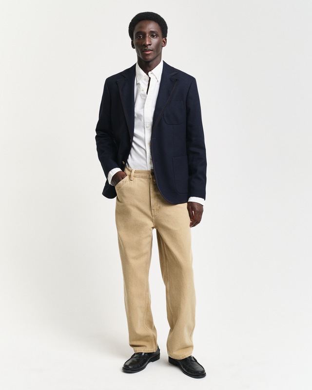 Gant Langarmhemd »Slim Fit Oxford Hemd strukturiert langlebig dicker« Oxford Hemd Slim Fit