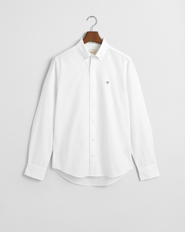 Gant Langarmhemd »Slim Fit Oxford Hemd strukturiert langlebig dicker« Oxford Hemd Slim Fit