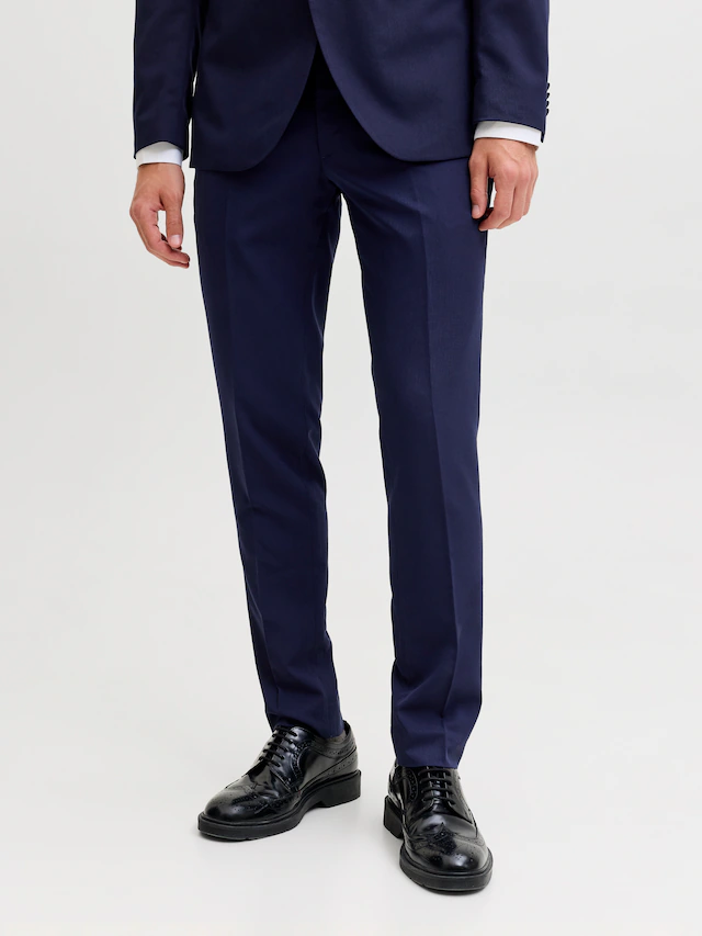 Jack & Jones Anzughose »JPRFRANCO Hose mit schmalem Bein und cleanem Look« meliert, modisch, slim fit, Kunstfaser