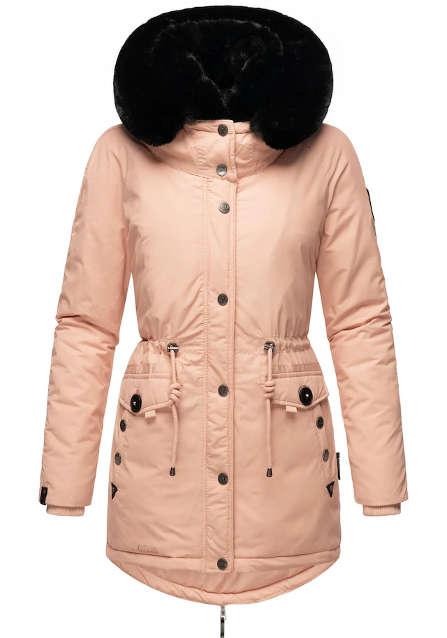 Navahoo Wintermantel »Sweety Deluxe« modischer Winterparka mit großer doppelter Kapuze