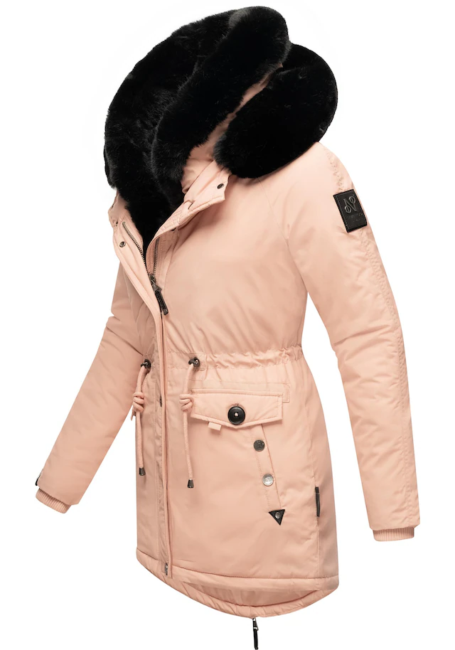 Navahoo Wintermantel »Sweety Deluxe« modischer Winterparka mit großer doppelter Kapuze