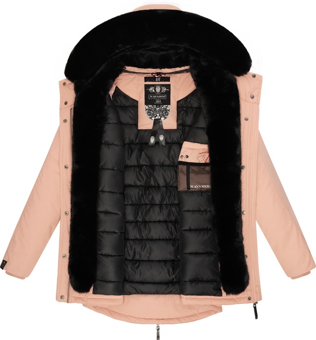 Navahoo Wintermantel »Sweety Deluxe« modischer Winterparka mit großer doppelter Kapuze