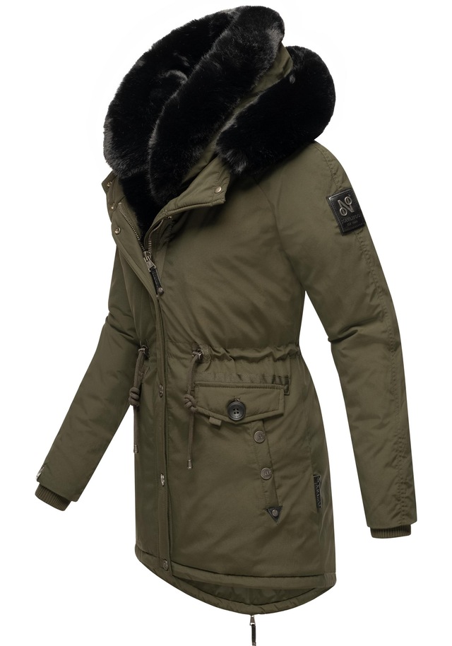 Navahoo Wintermantel »Sweety Deluxe« modischer Winterparka mit großer doppelter Kapuze