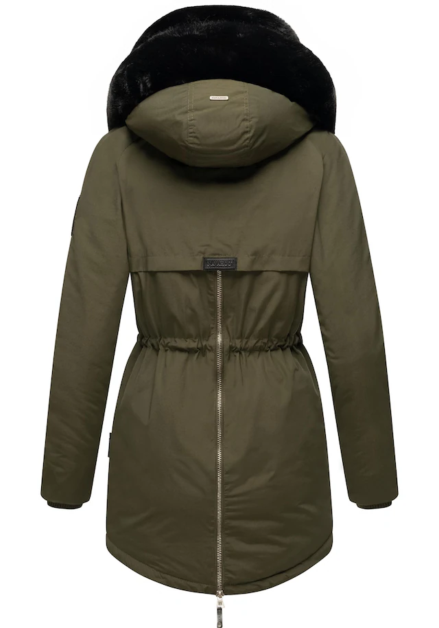 Navahoo Wintermantel »Sweety Deluxe« modischer Winterparka mit großer doppelter Kapuze