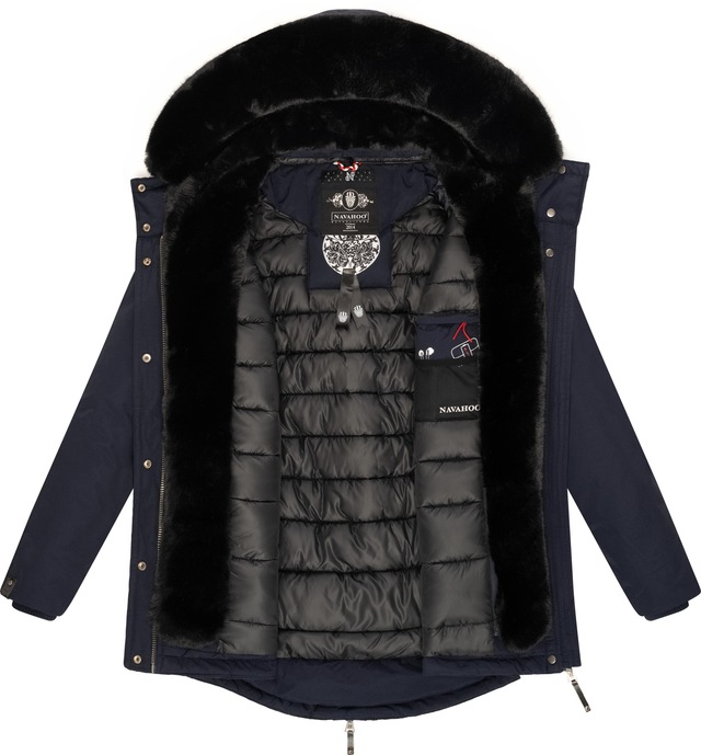 Navahoo Wintermantel »Sweety Deluxe« modischer Winterparka mit großer doppelter Kapuze