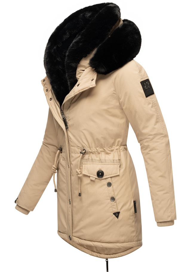 Navahoo Wintermantel »Sweety Deluxe« modischer Winterparka mit großer doppelter Kapuze