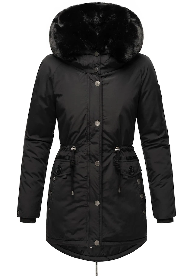 Navahoo Wintermantel »Sweety Deluxe« modischer Winterparka mit großer doppelter Kapuze