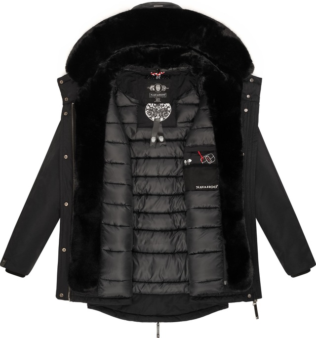 Navahoo Wintermantel »Sweety Deluxe« modischer Winterparka mit großer doppelter Kapuze