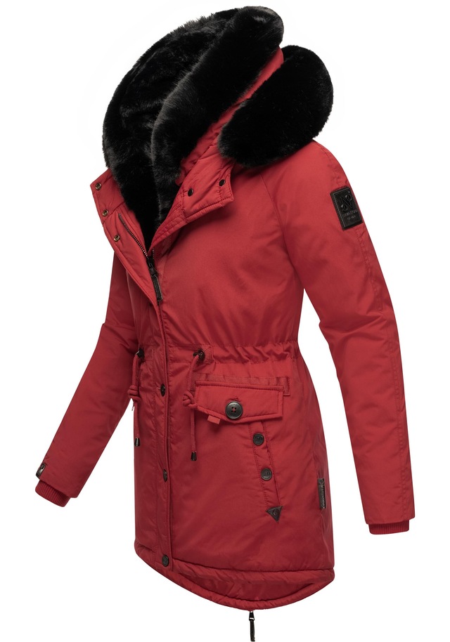 Navahoo Wintermantel »Sweety Deluxe« modischer Winterparka mit großer doppelter Kapuze