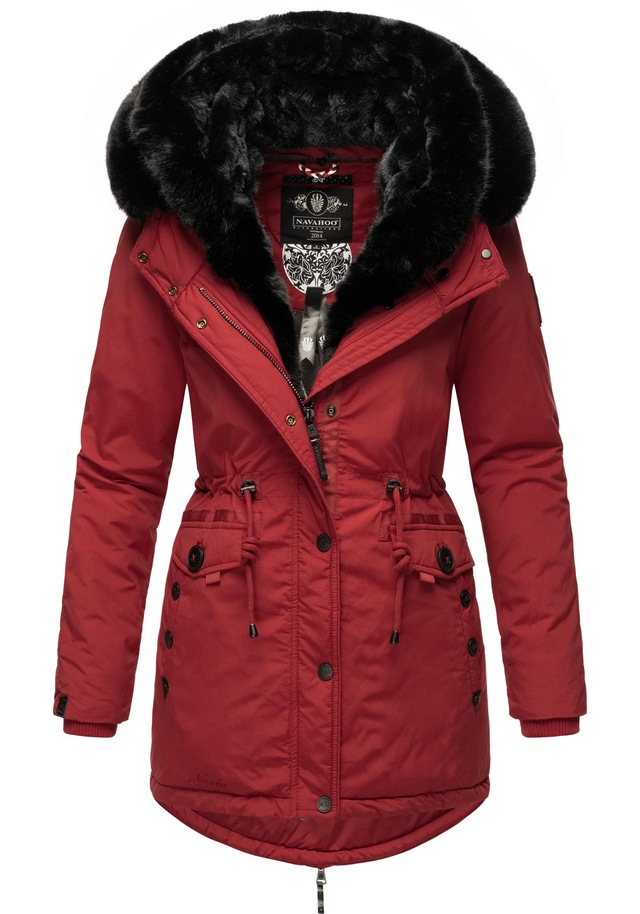 Navahoo Wintermantel »Sweety Deluxe« modischer Winterparka mit großer doppelter Kapuze