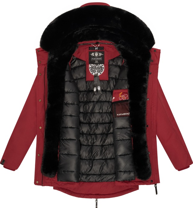 Navahoo Wintermantel »Sweety Deluxe« modischer Winterparka mit großer doppelter Kapuze