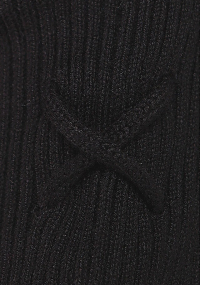 Melrose Strickpullover feminine Passform aus Rippe mit Schnürung
