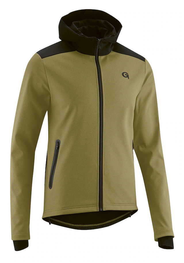 Gonso Radtrikot »Travo« Herren Softshell-Hoodie, Windjacke winddicht und atmungsaktiv