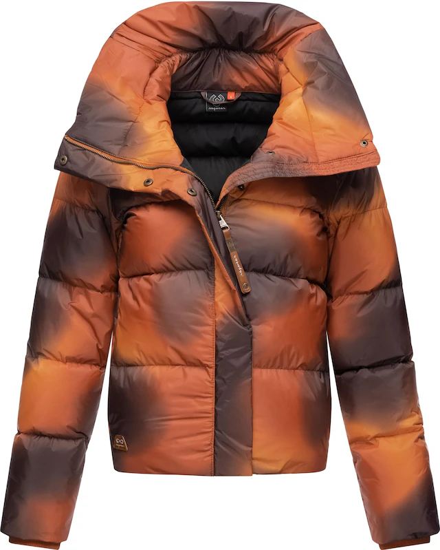 Ragwear Steppjacke »Lunis Ombre« ohne Kapuze stylische, cropped Winter Kurzjacke