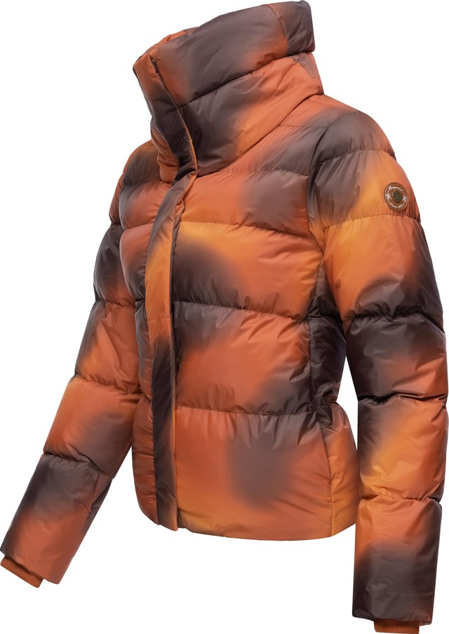 Ragwear Steppjacke »Lunis Ombre« ohne Kapuze stylische, cropped Winter Kurzjacke