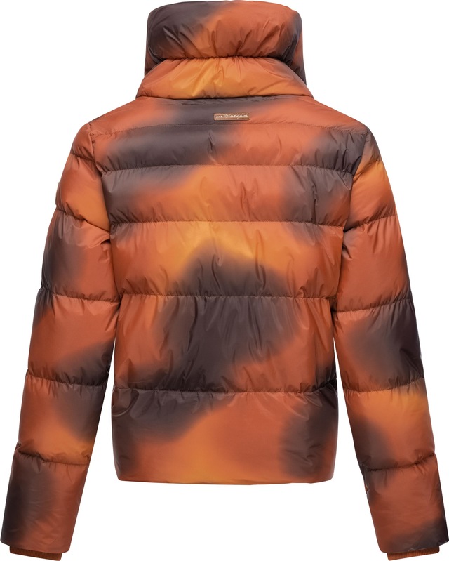 Ragwear Steppjacke »Lunis Ombre« ohne Kapuze stylische, cropped Winter Kurzjacke