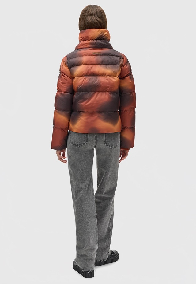 Ragwear Steppjacke »Lunis Ombre« ohne Kapuze stylische, cropped Winter Kurzjacke
