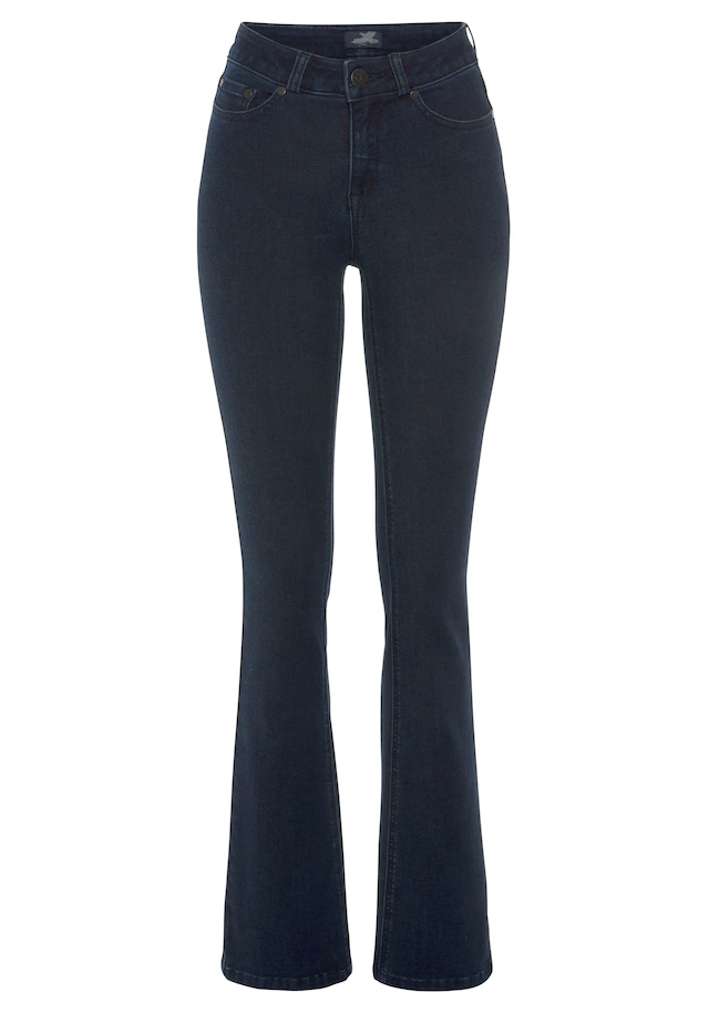 Arizona Bootcut-Jeans »Ultra Soft« elastische Passform, ausgestellte Beinform, hohe Leibhöhe