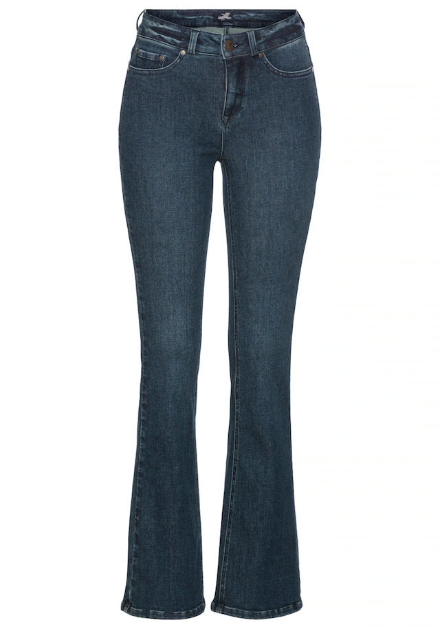 Arizona Bootcut-Jeans »Ultra Soft« elastische Passform, ausgestellte Beinform, hohe Leibhöhe