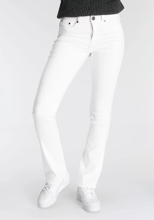 Arizona Bootcut-Jeans »Ultra Soft« elastische Passform, ausgestellte Beinform, hohe Leibhöhe