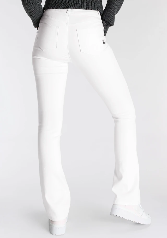 Arizona Bootcut-Jeans »Ultra Soft« elastische Passform, ausgestellte Beinform, hohe Leibhöhe