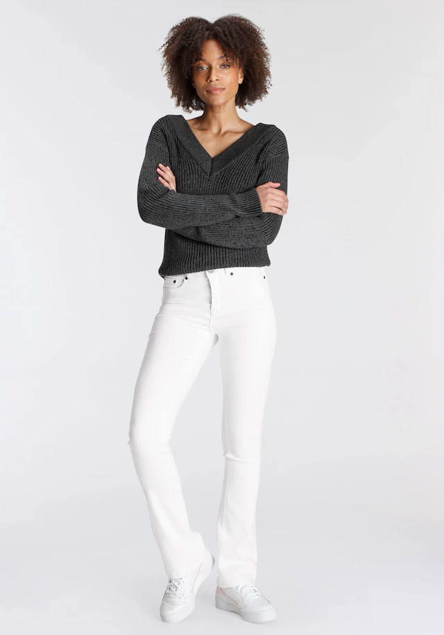 Arizona Bootcut-Jeans »Ultra Soft« elastische Passform, ausgestellte Beinform, hohe Leibhöhe