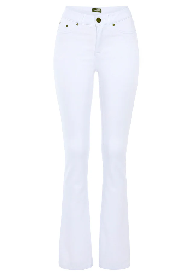 Arizona Bootcut-Jeans »Ultra Soft« elastische Passform, ausgestellte Beinform, hohe Leibhöhe