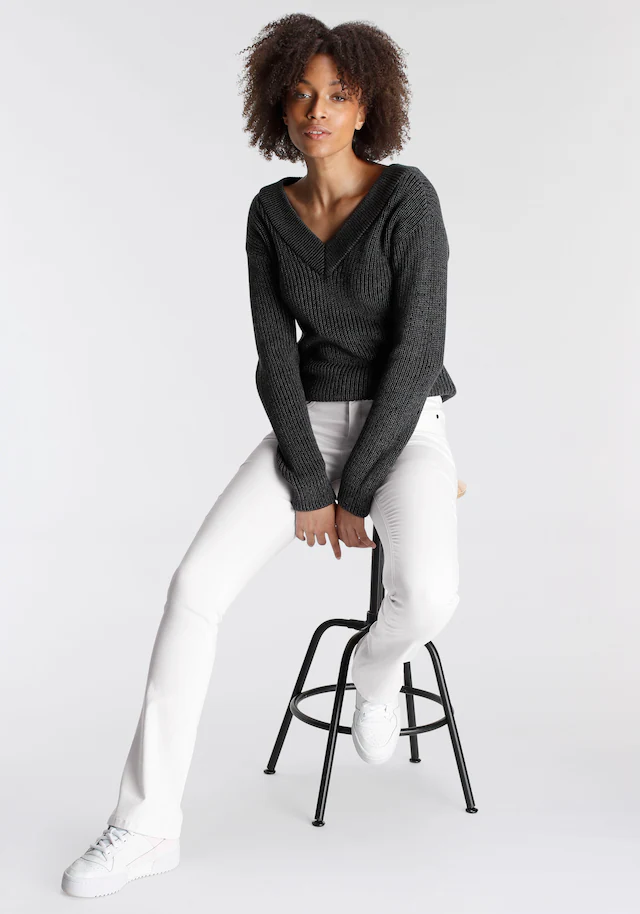 Arizona Bootcut-Jeans »Ultra Soft« elastische Passform, ausgestellte Beinform, hohe Leibhöhe