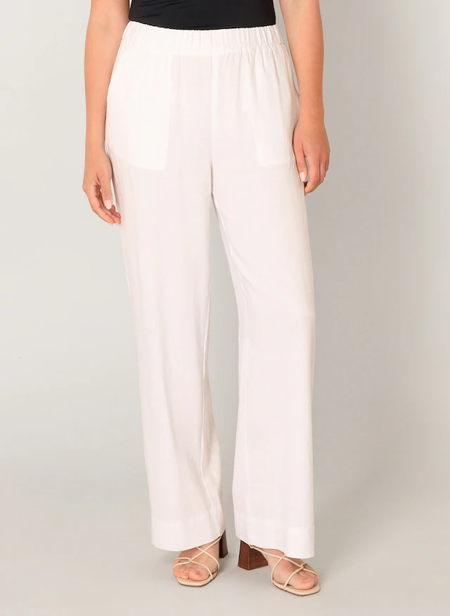 Base Level Leinenhose »Yul« Sommerhose mit elastischem Bund