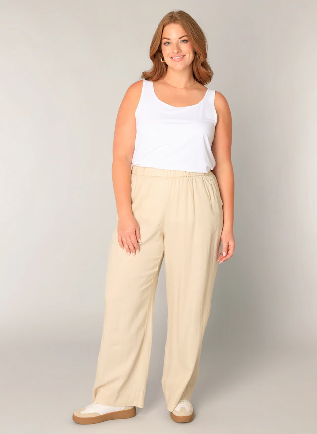 Base Level Curvy Leinenhose »Yula« Große Größen