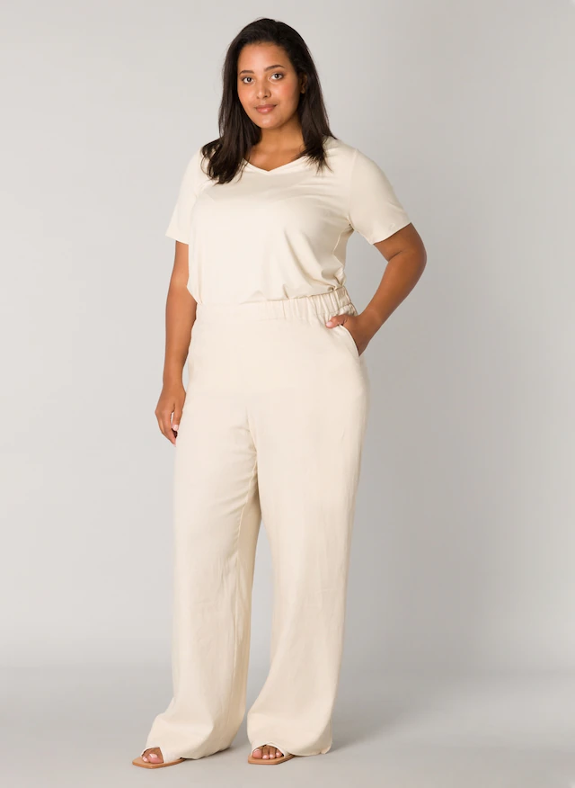 Base Level Curvy Leinenhose »Yula« Große Größen