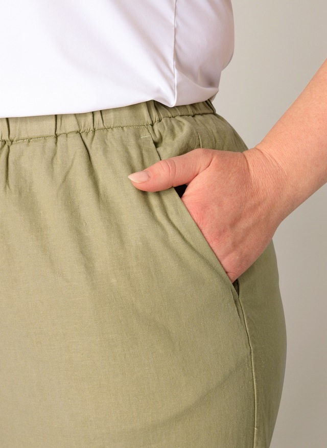 Base Level Curvy Leinenhose »Yula« Große Größen
