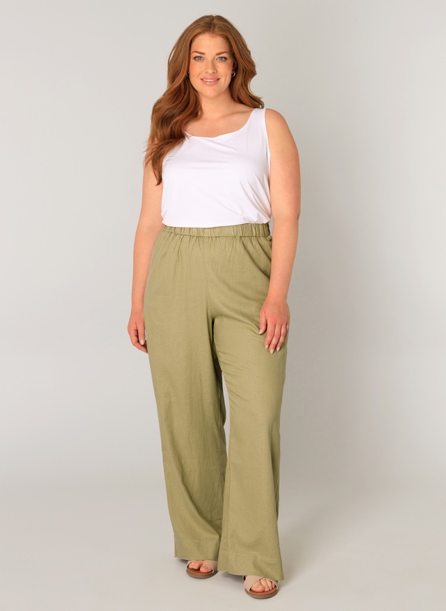 Base Level Curvy Leinenhose »Yula« Große Größen