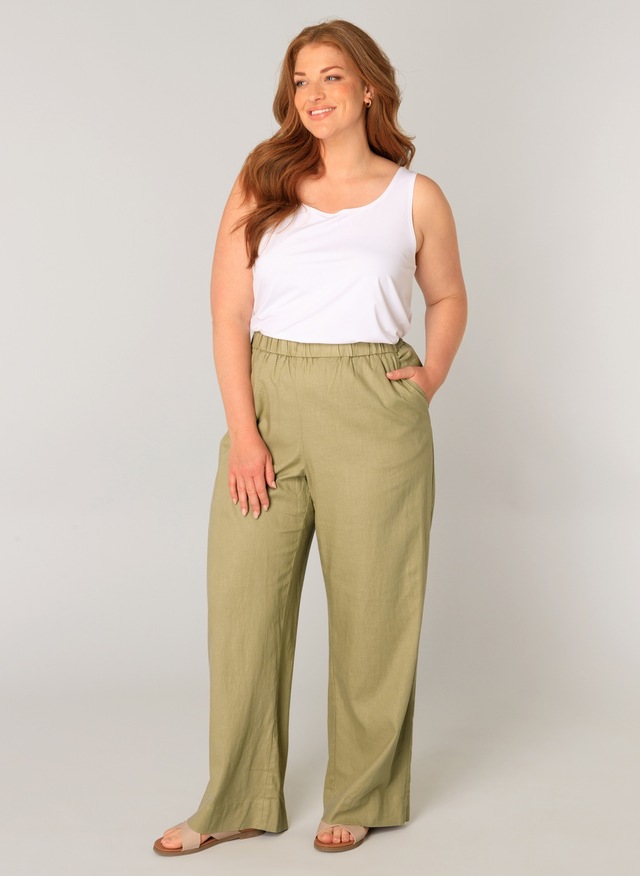Base Level Curvy Leinenhose »Yula« Große Größen